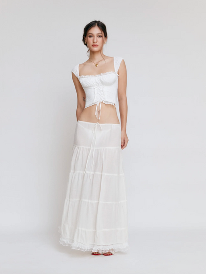 Ethereal Maxi Lace Skirt